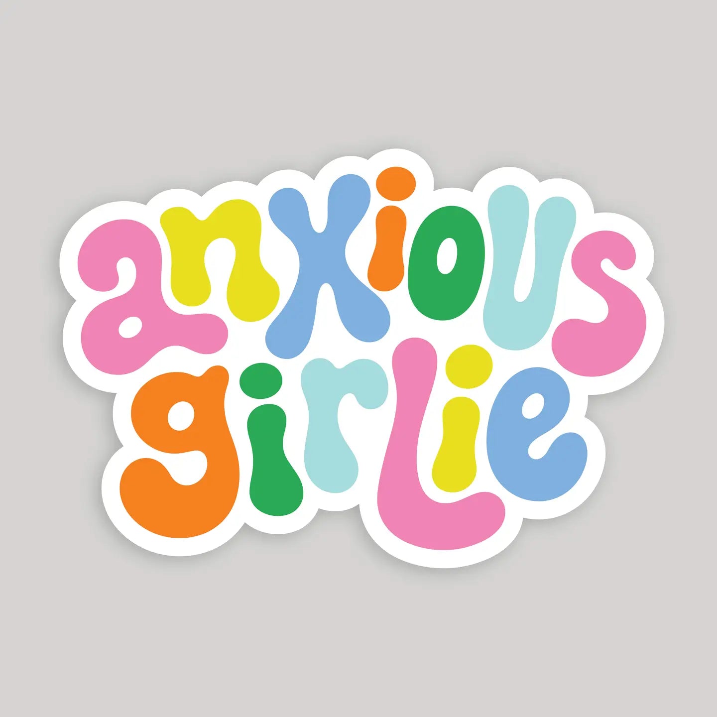 Anxious Girlie Sticker