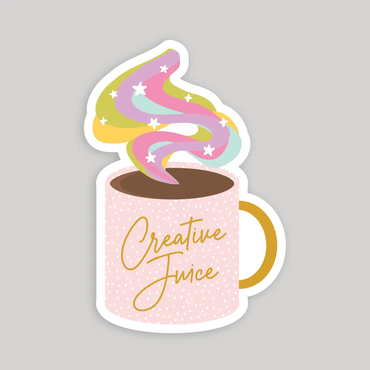 Creative Juice Coffee Mug Sticker