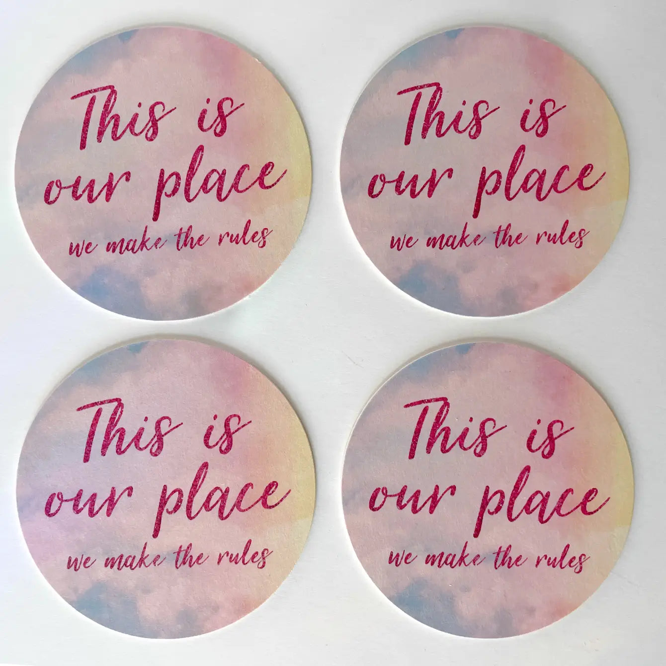 This is Our Place Taylor Swift Round Paper Coaster