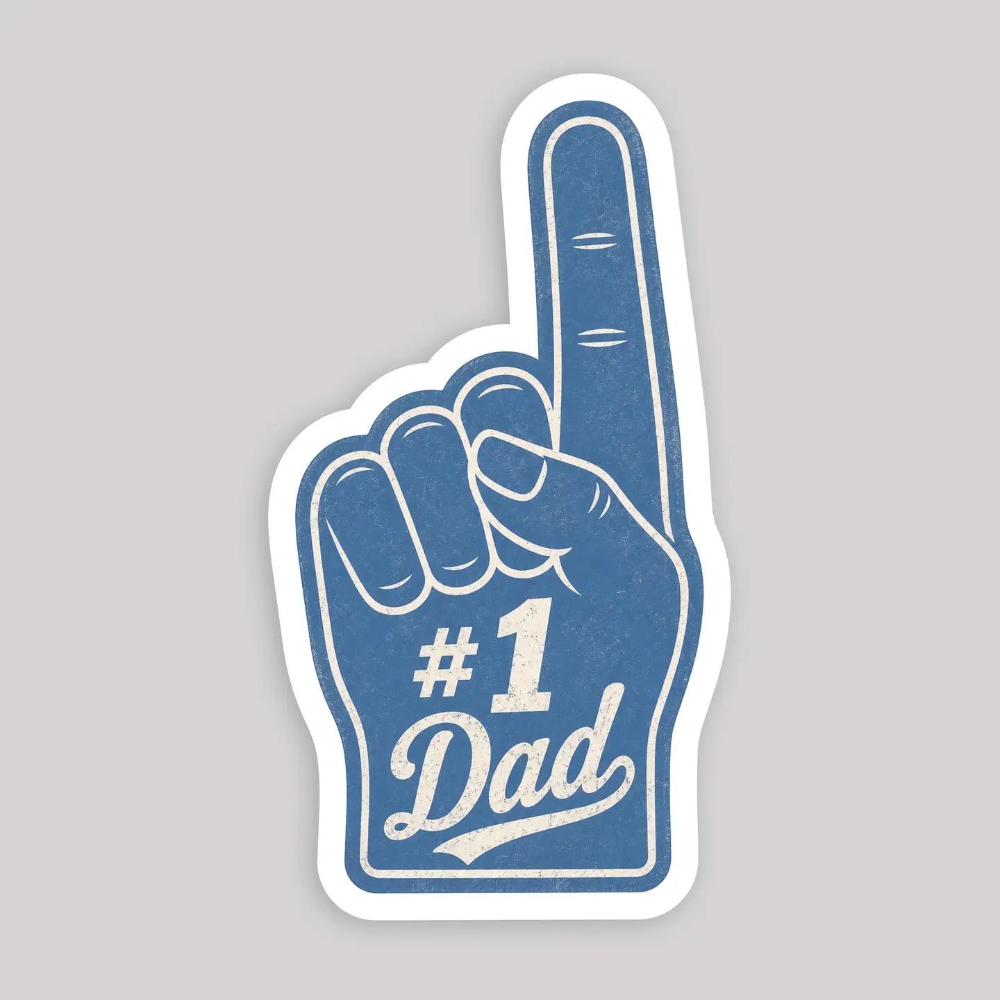 #1 Dad Foam Finger Sticker