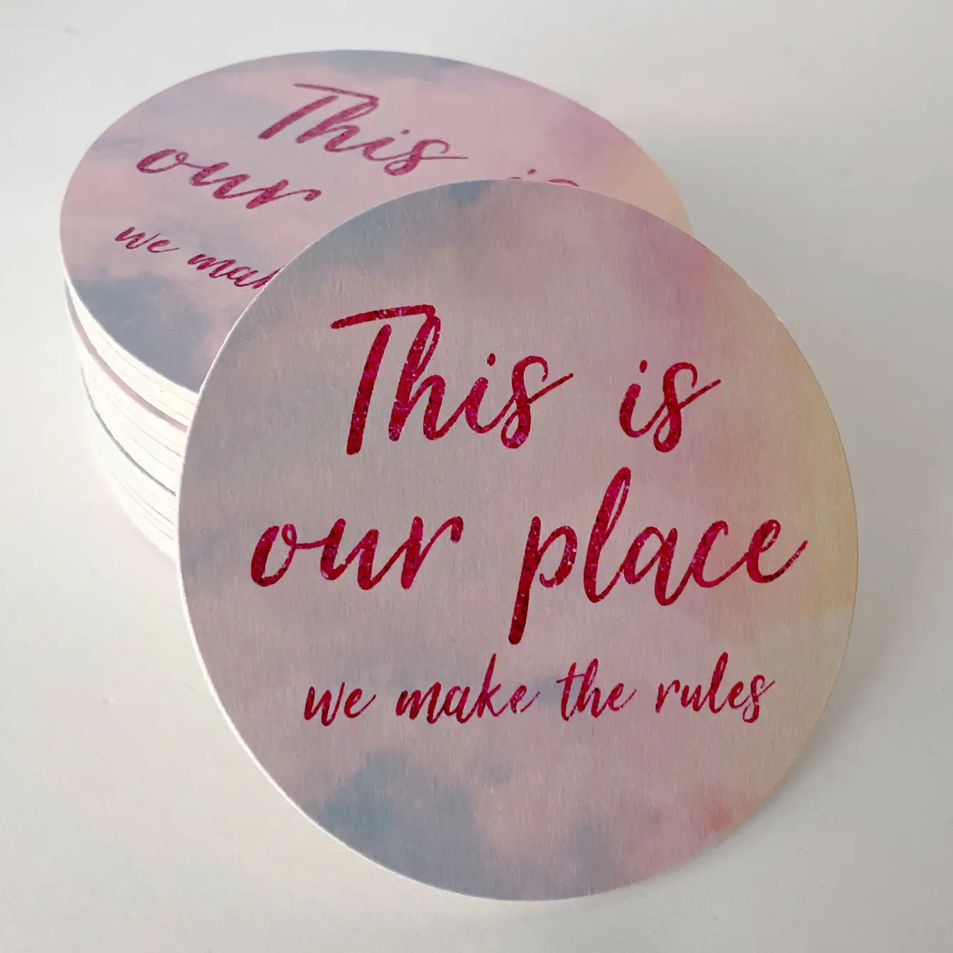 This is Our Place Taylor Swift Round Paper Coaster