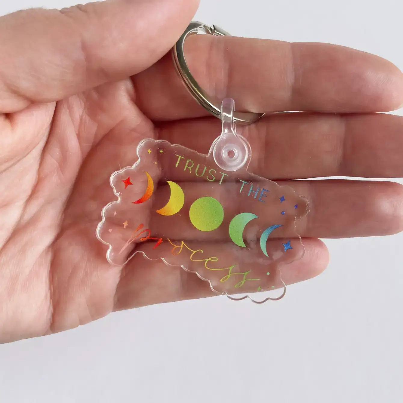 Trust the Process Gradient Acrylic Keychain