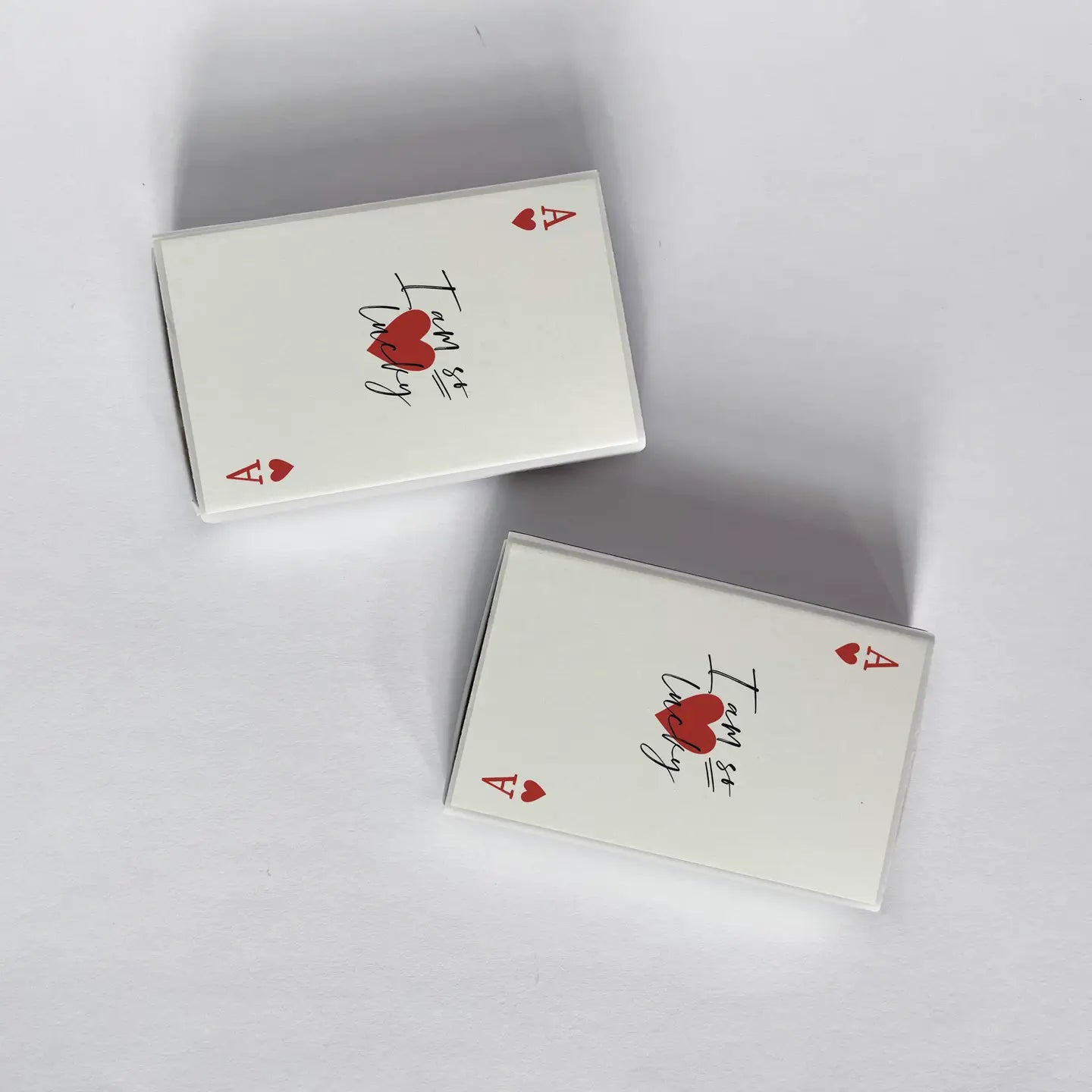 I Am So Lucky Ace of Hearts Playing Card Matchbook