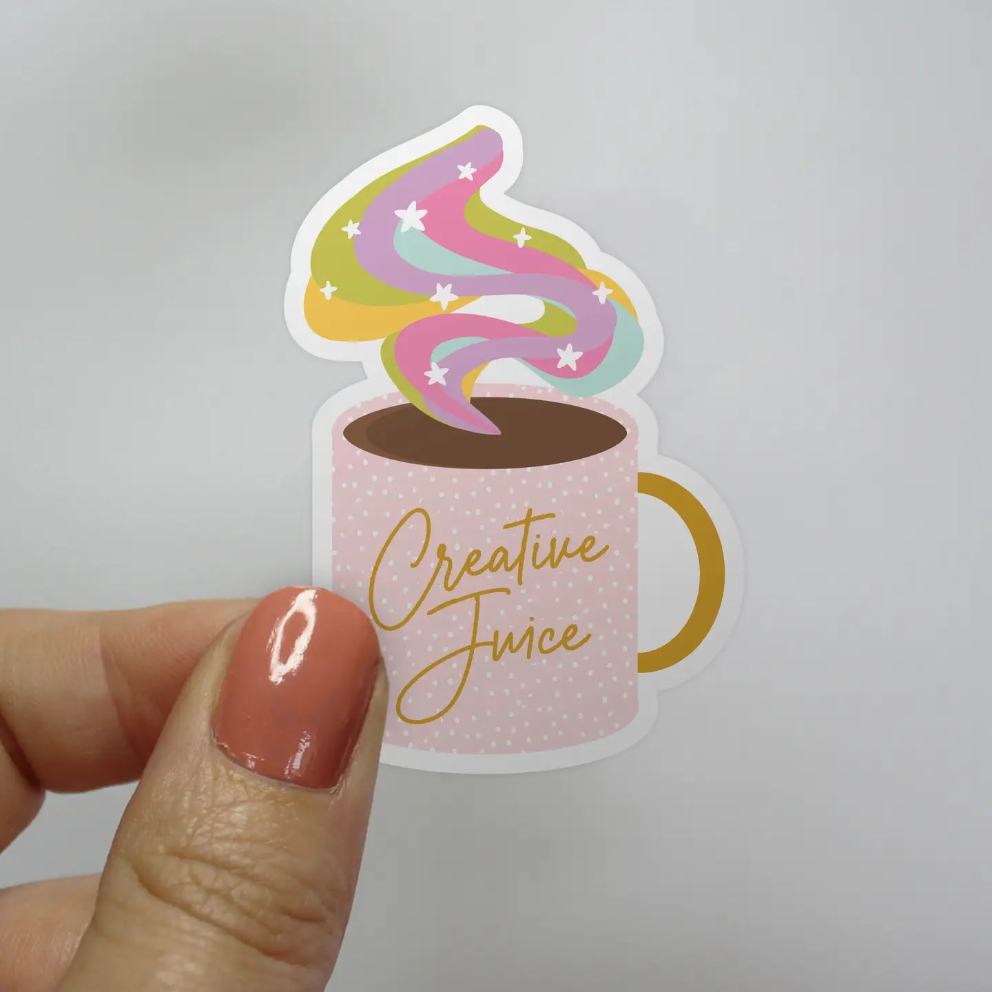 Creative Juice Coffee Mug Sticker