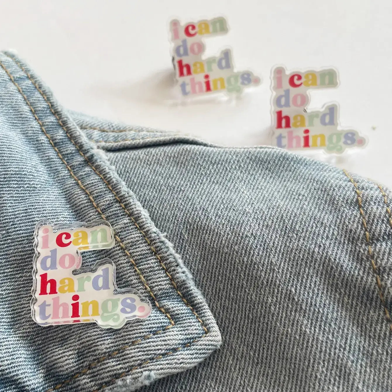 I Can Do Hard Things Acrylic Pin