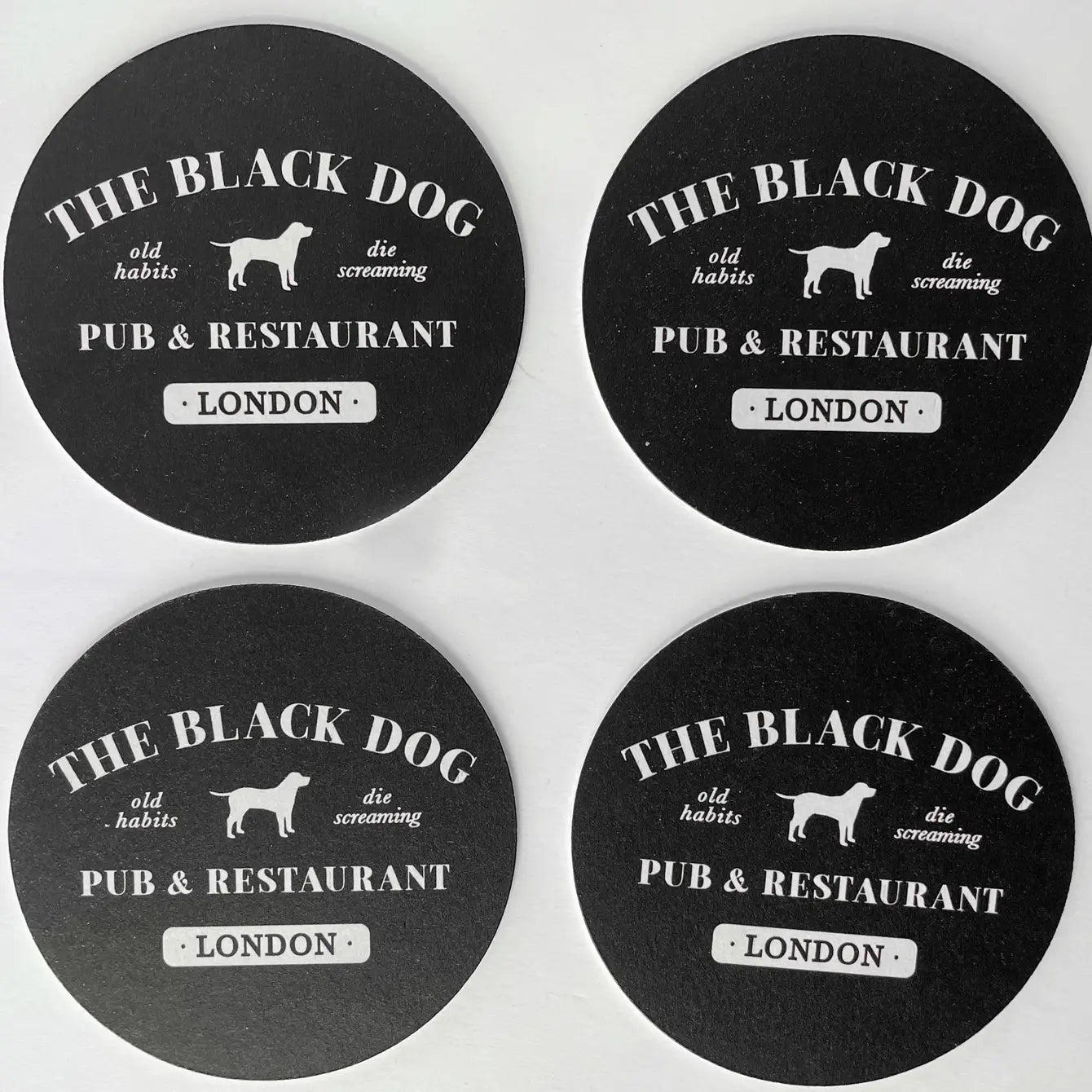 The Black Dog Taylor Swift Round Paper Coaster