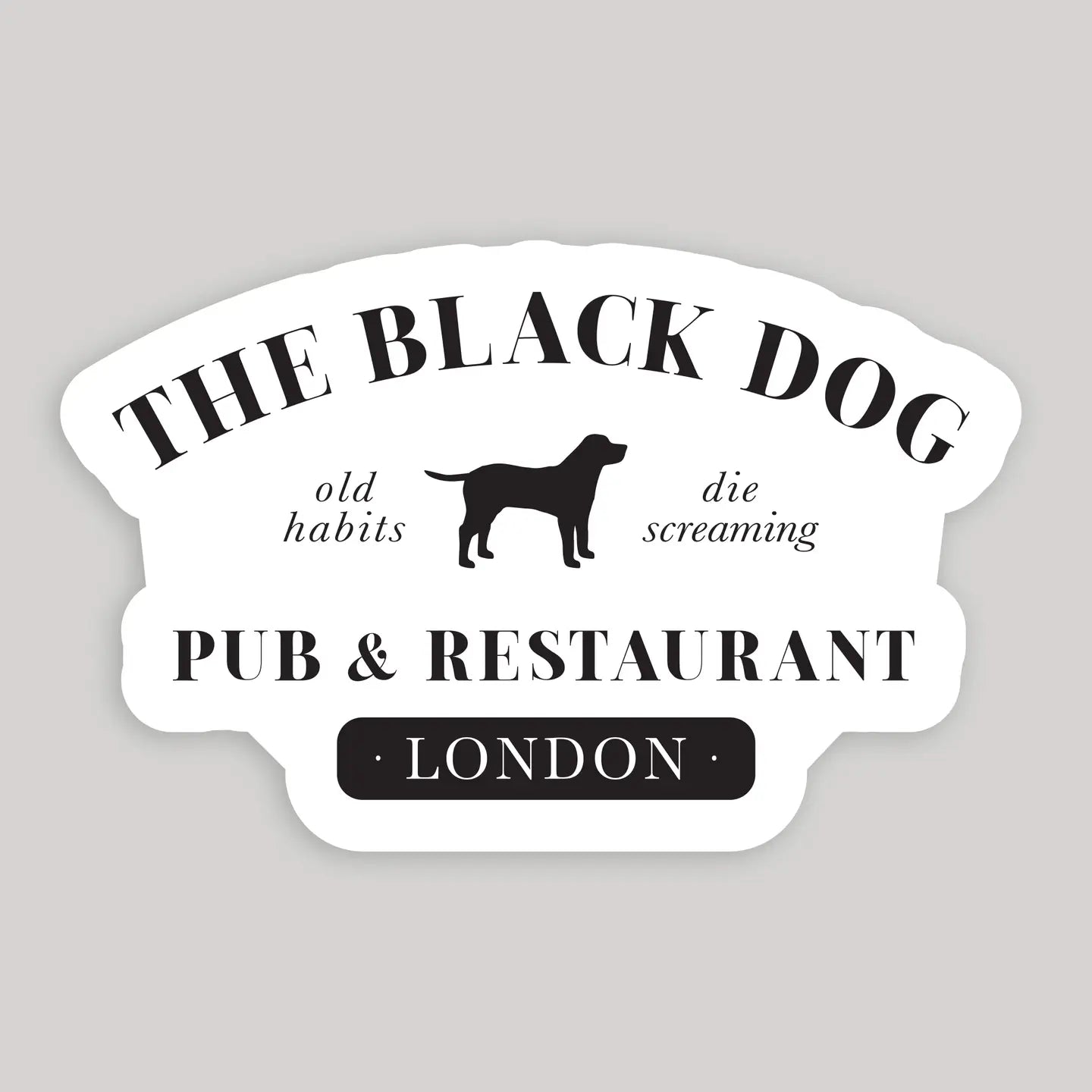 The Black Dog Taylor Swift Sticker