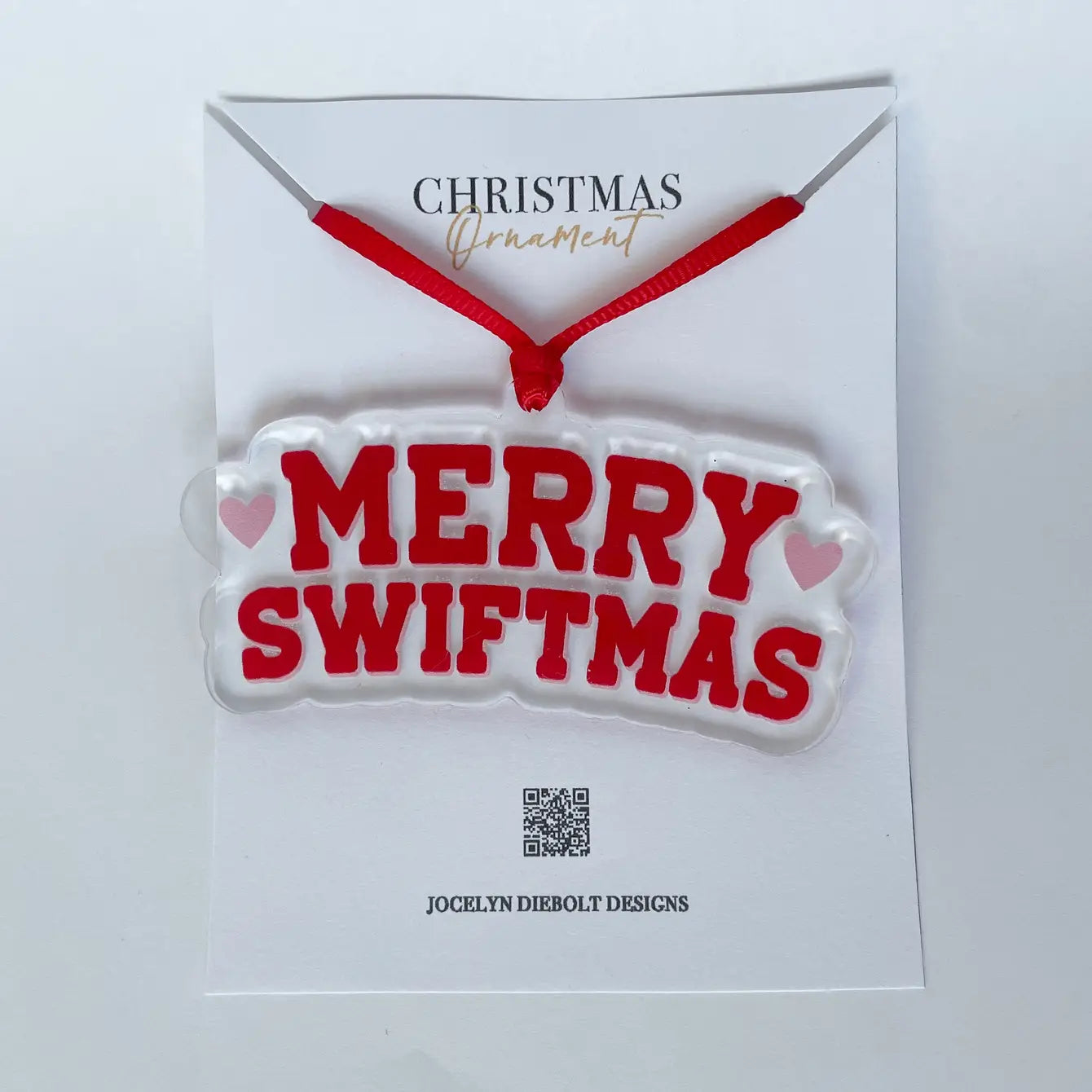 Merry Swiftmas Taylor Swift Acrylic Christmas Ornament