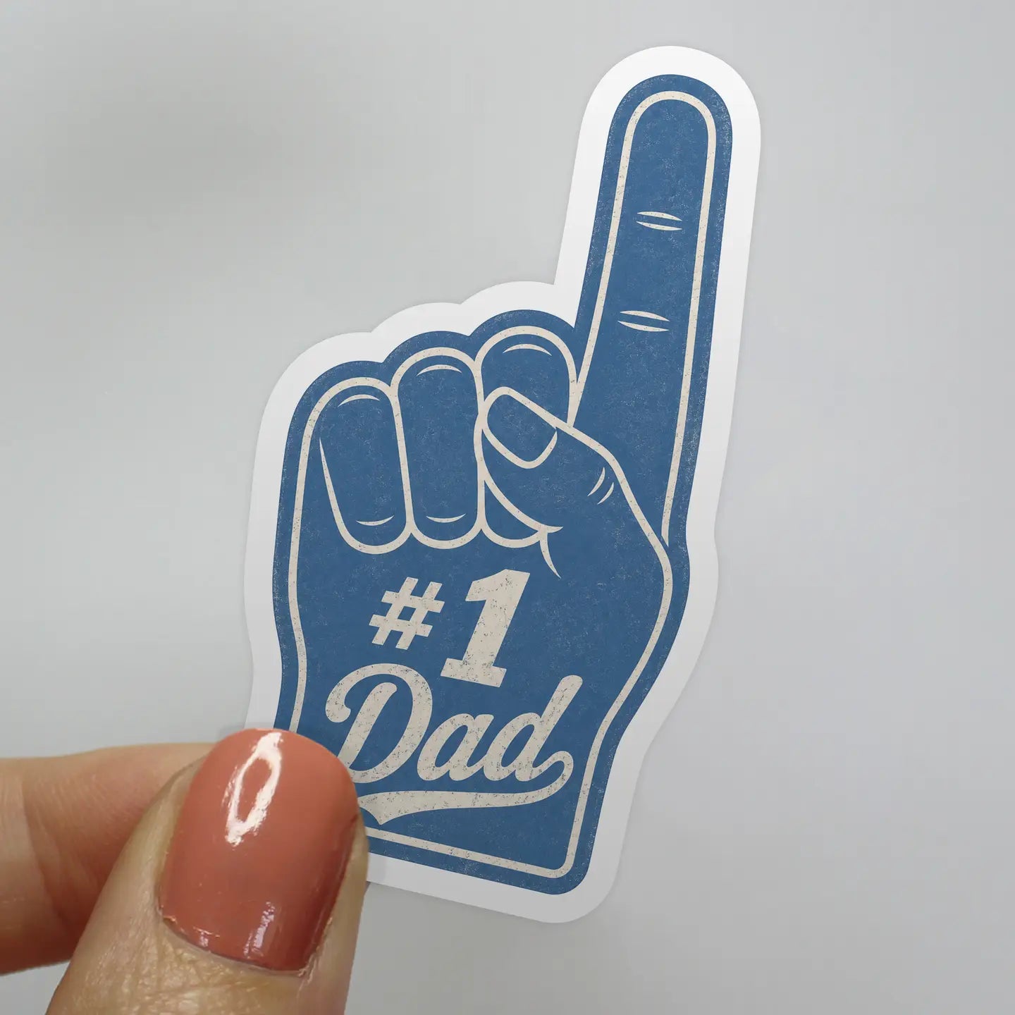#1 Dad Foam Finger Sticker