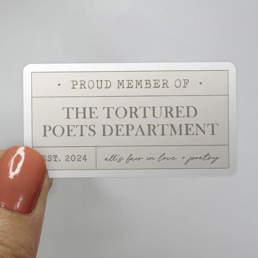 Tortured Poets Department Member Taylor Swift Sticker