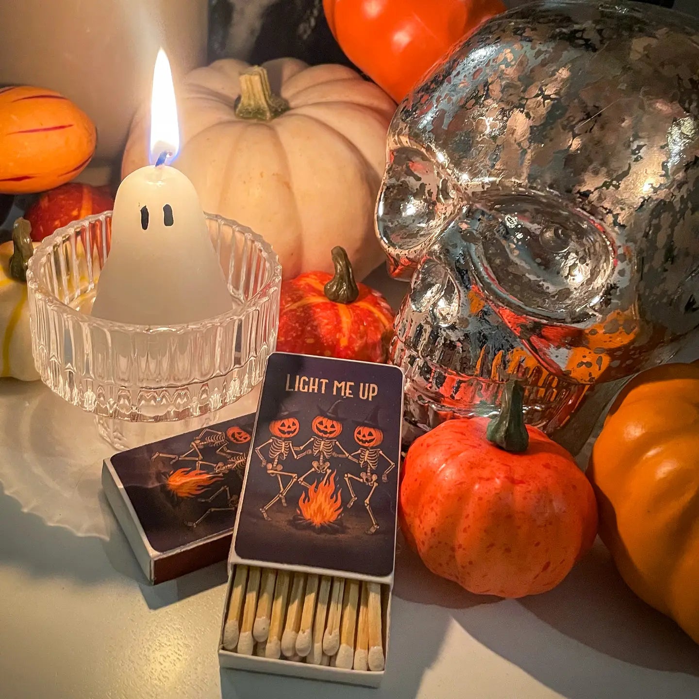 Light Me Up Dancing Skeleton Witches Taylor Swift Matchbook