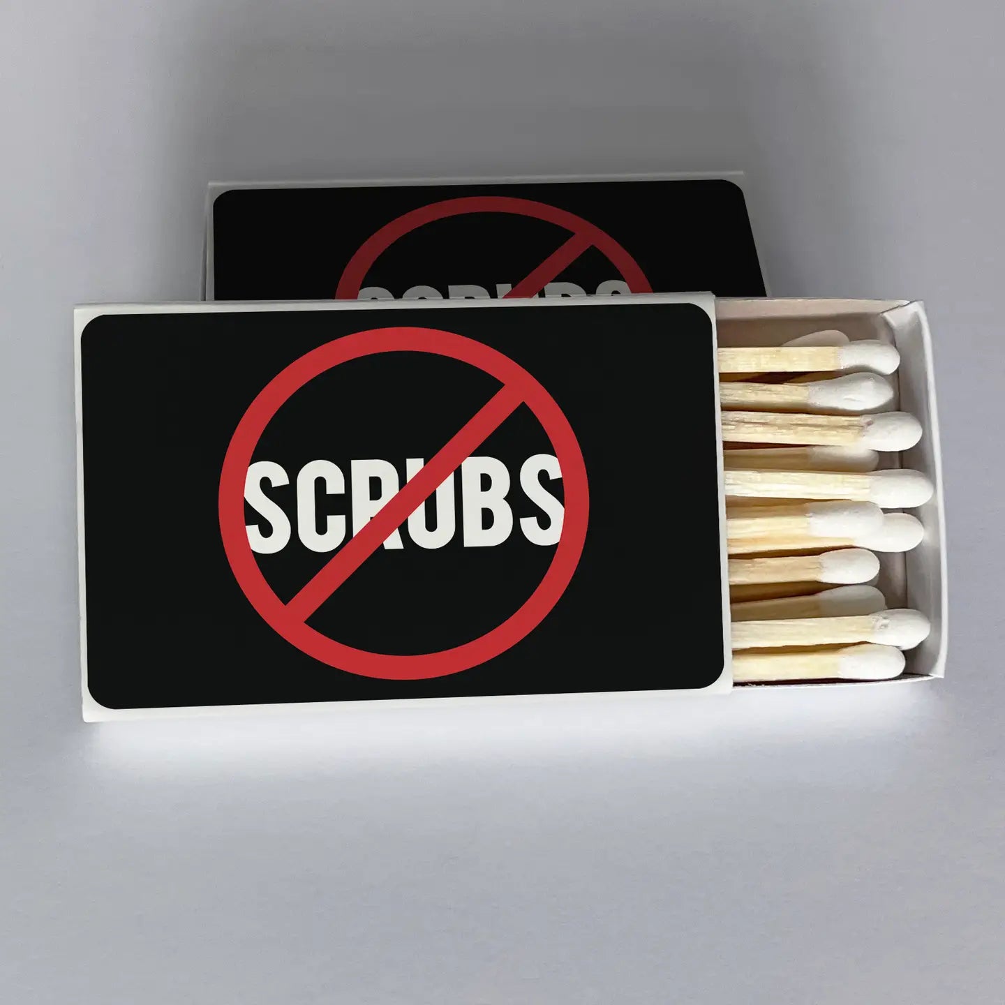 No Scrubs TLC Black and Red Matchbook