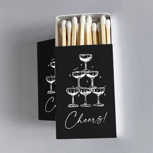 Cheers Champagne Tower Matchbook