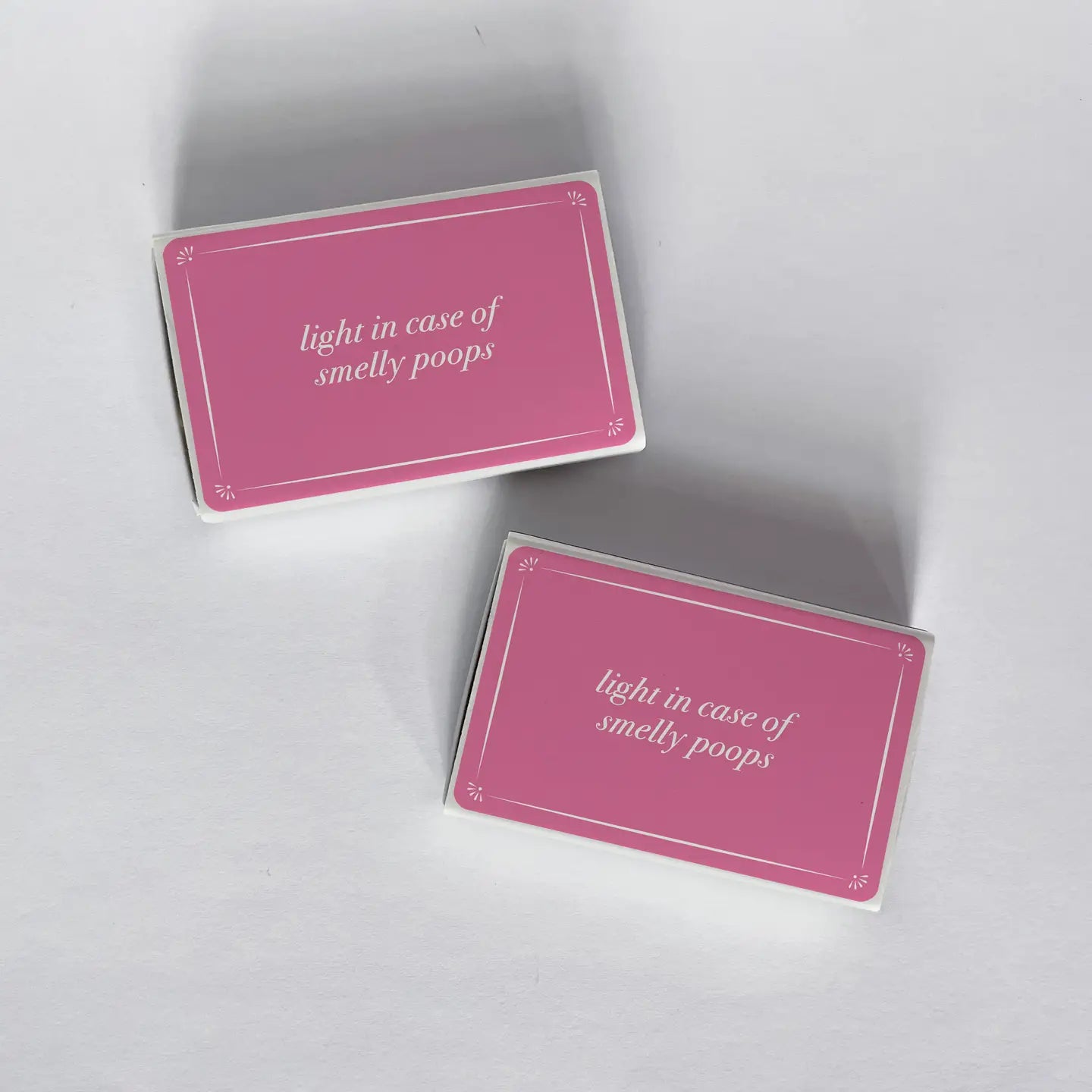 Light In Case of Smelly Poops Pink Matchbook