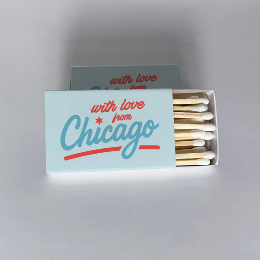 With Love From Chicago Vintage Script Matchbook 