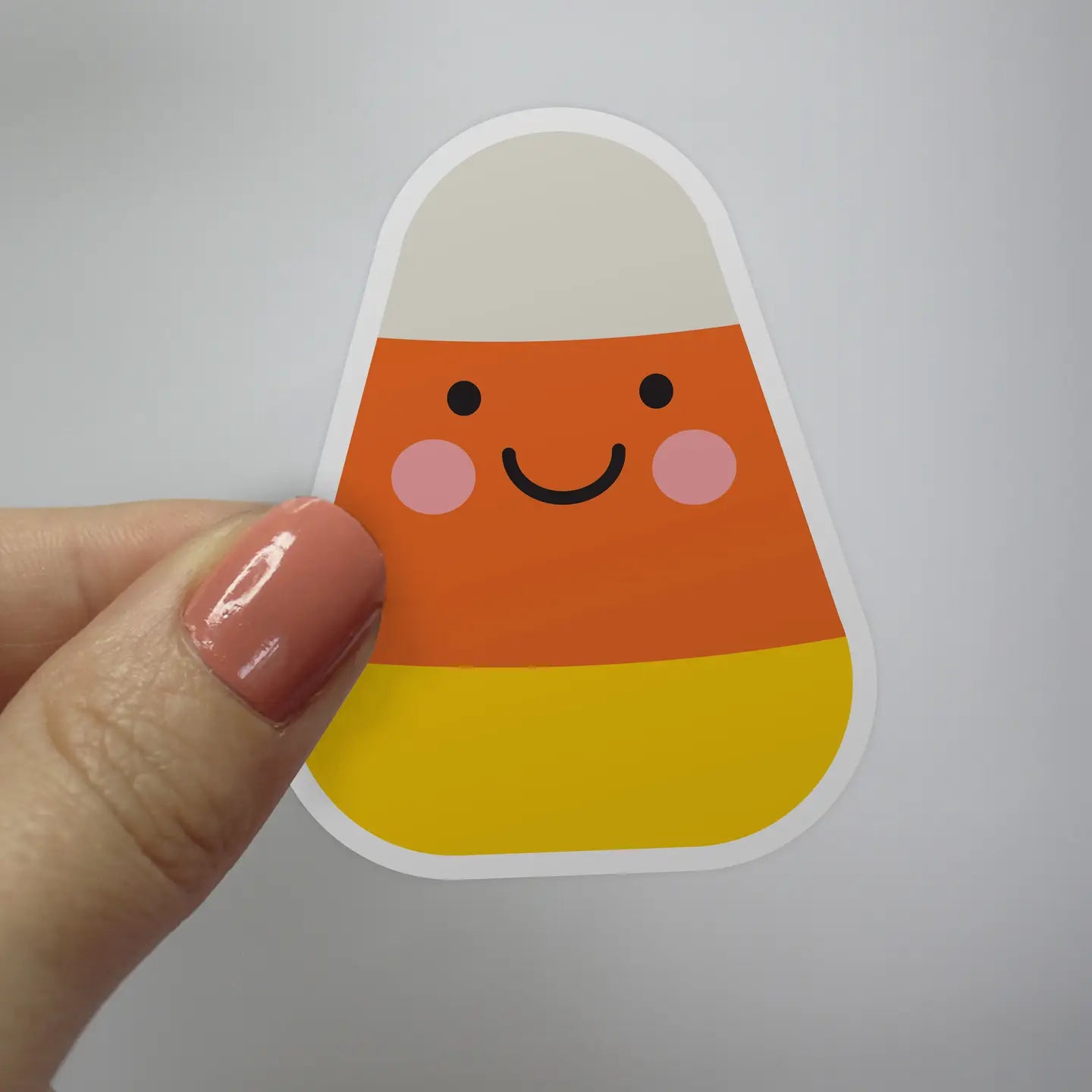 Candy Corn Face Sticker