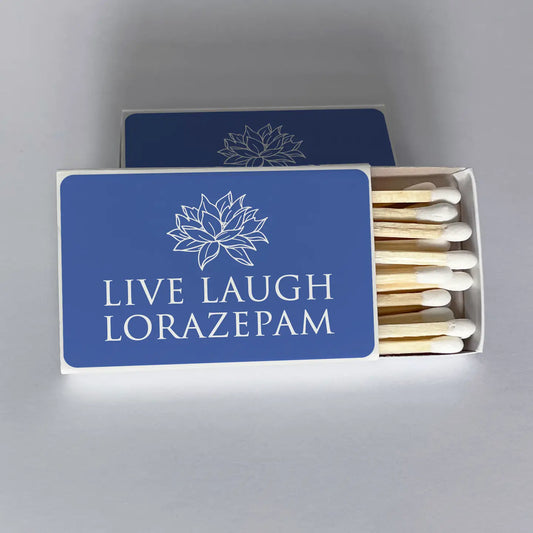 Live Laugh Lorazepam White Lotus Matchbook
