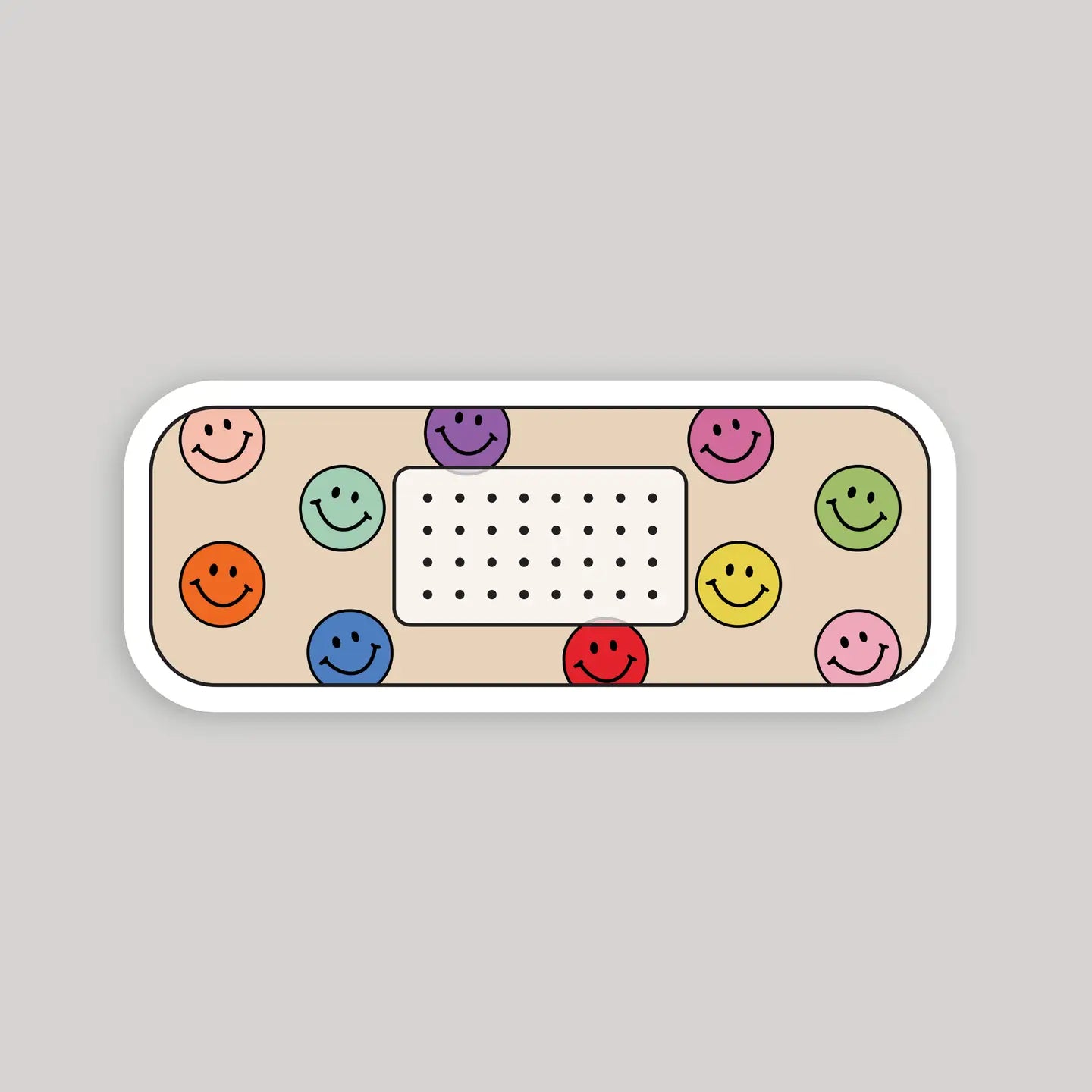 Smiley Faces Bandage Sticker