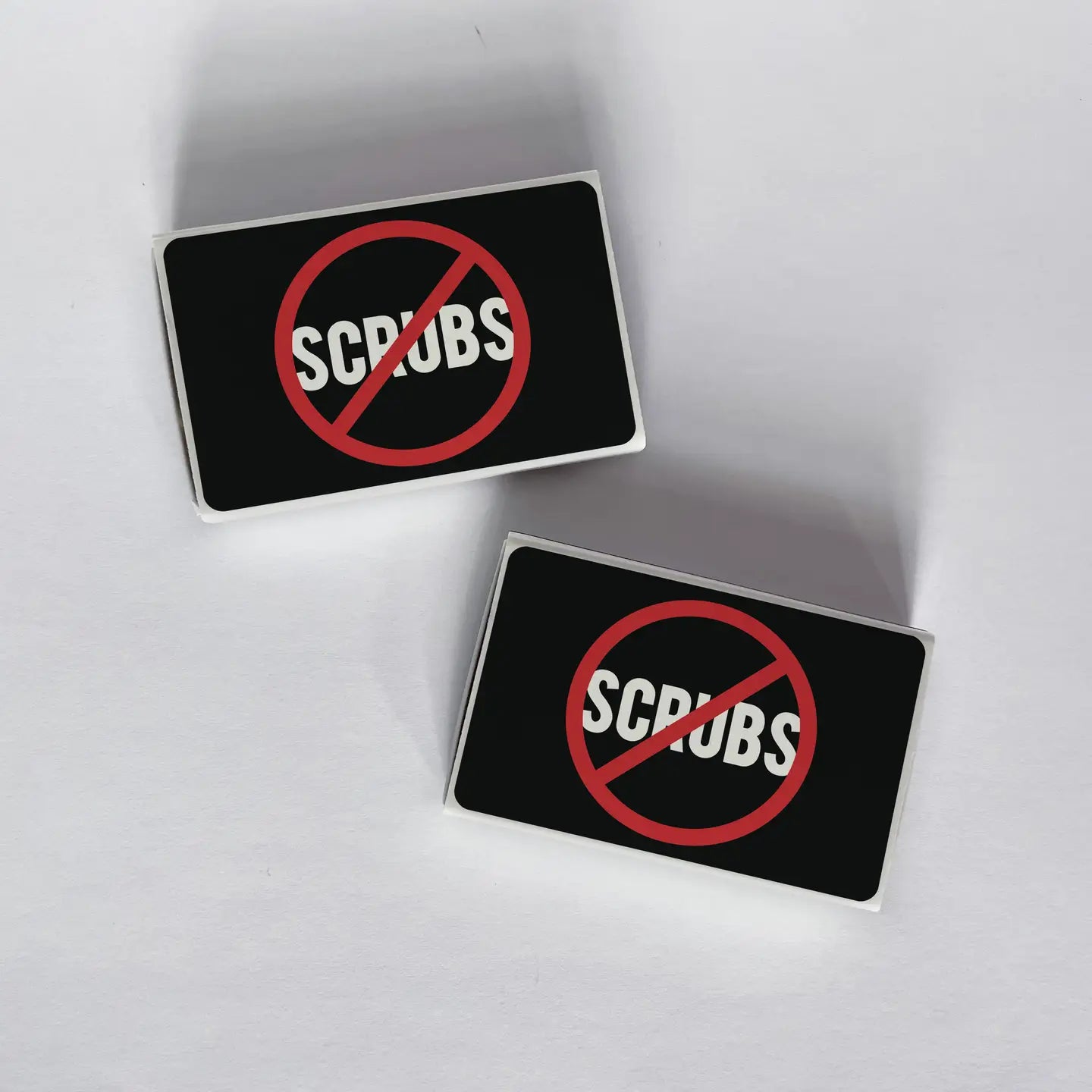 No Scrubs TLC Black and Red Matchbook