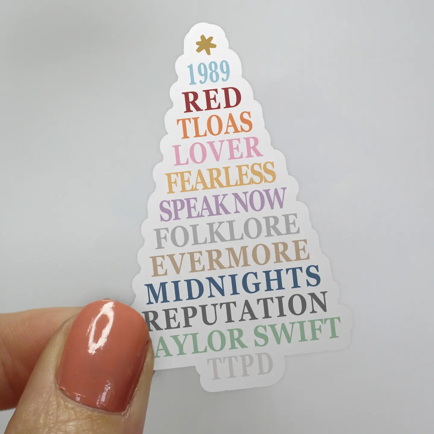 Swiftmas Tree Eras Sticker Taylor Swift Christmas Sticker