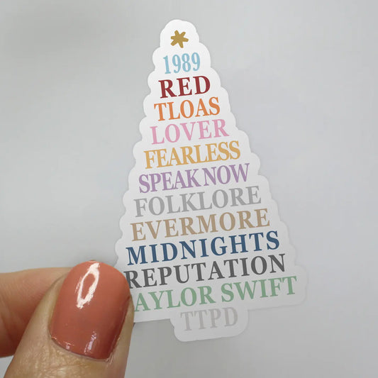 Swiftmas Tree Eras Sticker Taylor Swift Christmas Sticker