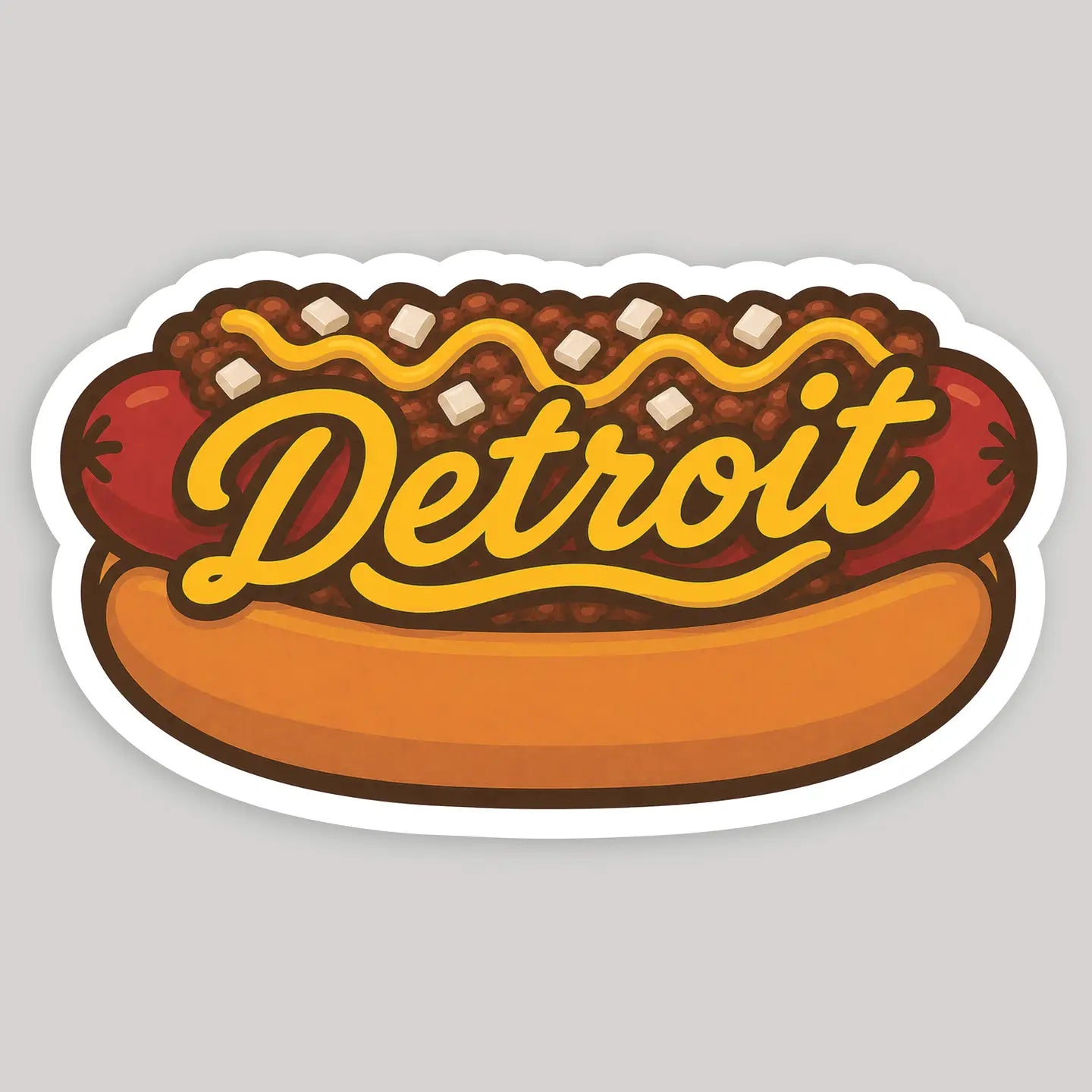 Detroit Style Coney Dog Sticker
