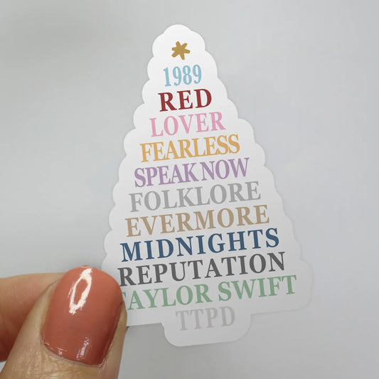 Swiftmas Tree Eras Sticker Taylor Swift Christmas Sticker