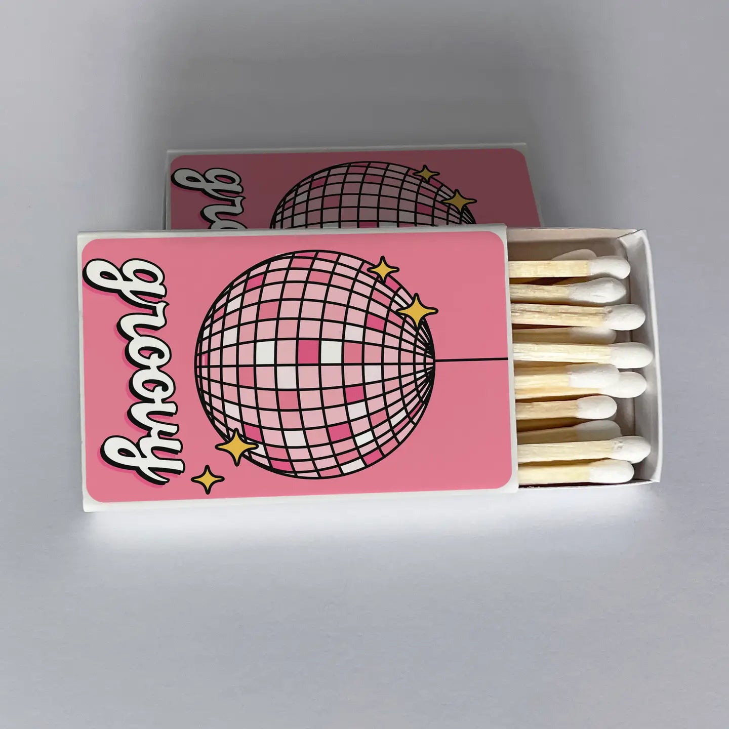 Groovy Pink Disco Ball Matchbook