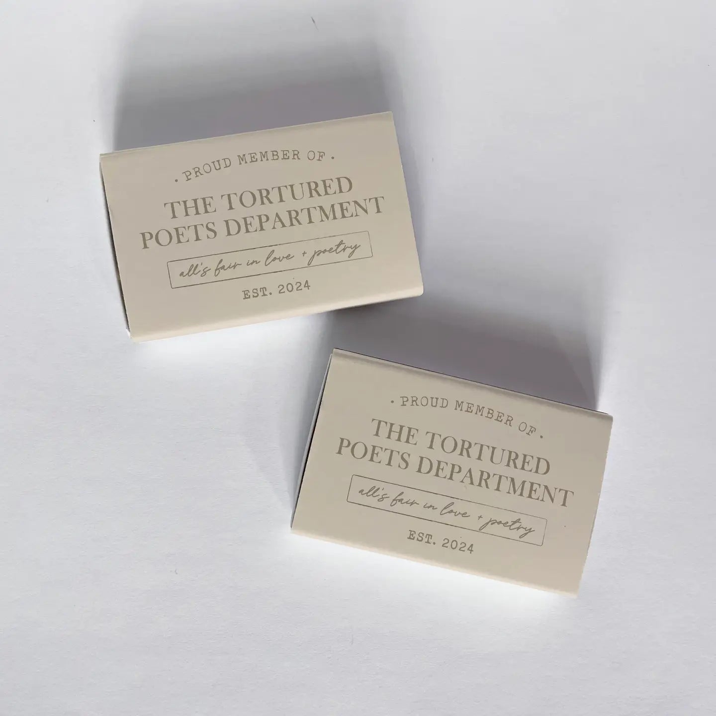 Tortured Poets Department Member Taylor Swift Matchbook