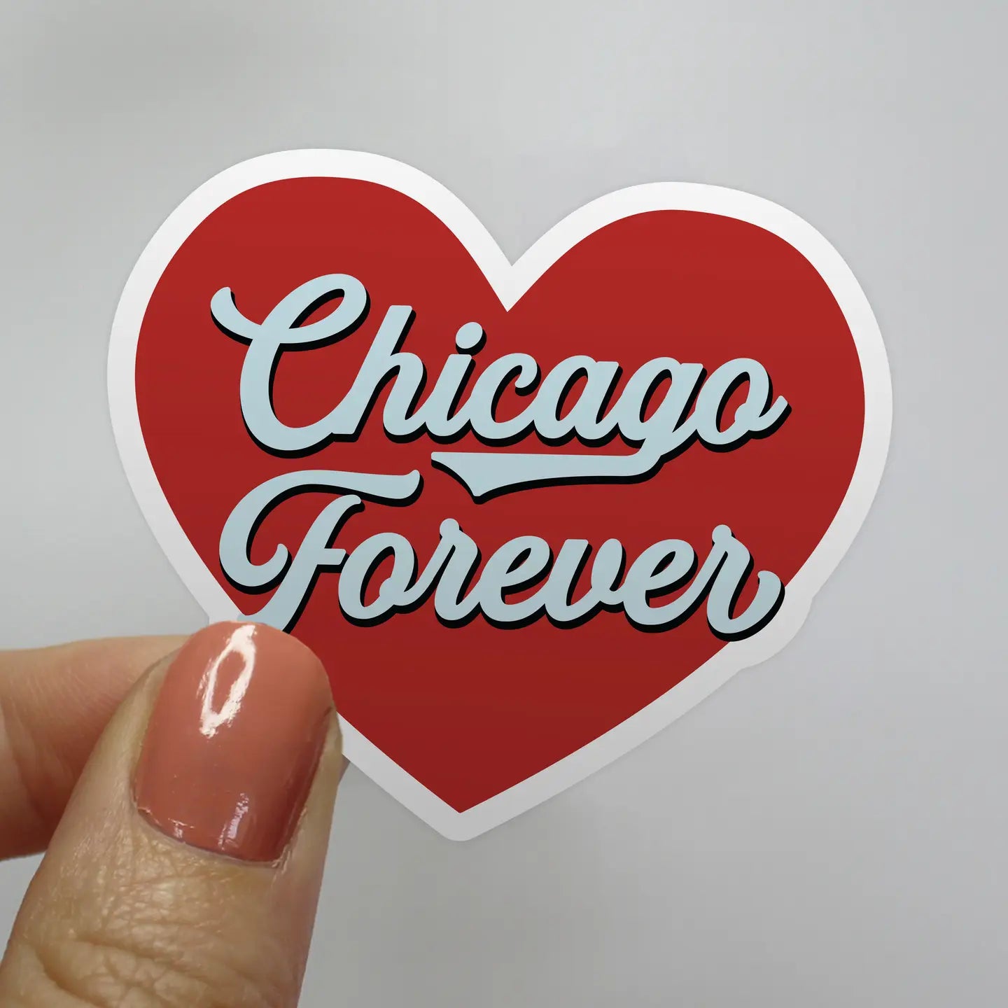 Chicago Forever Heart Sticker