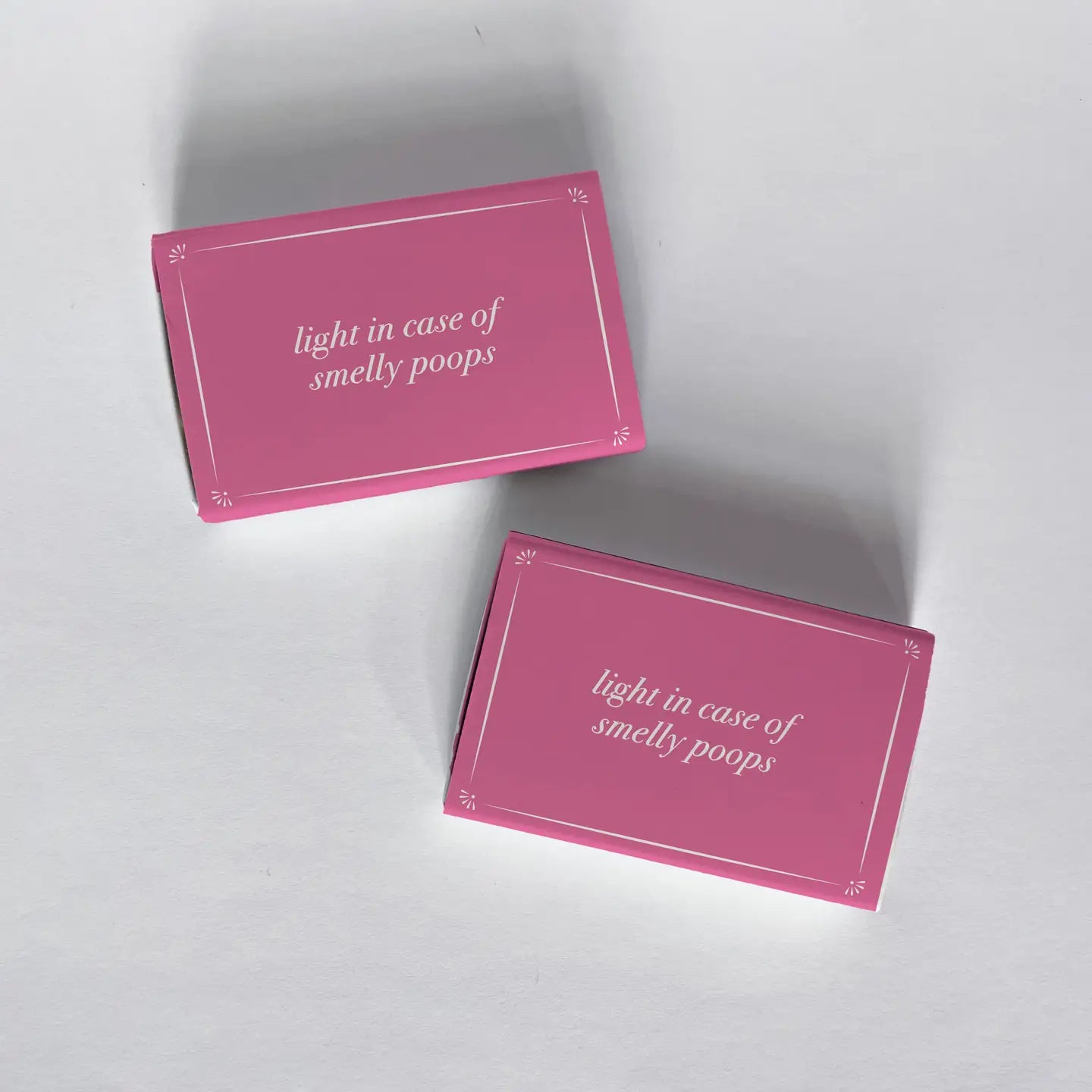 Light In Case of Smelly Poops Pink Matchbook
