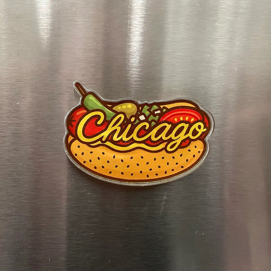 Chicago Style Hot Dog Magnet