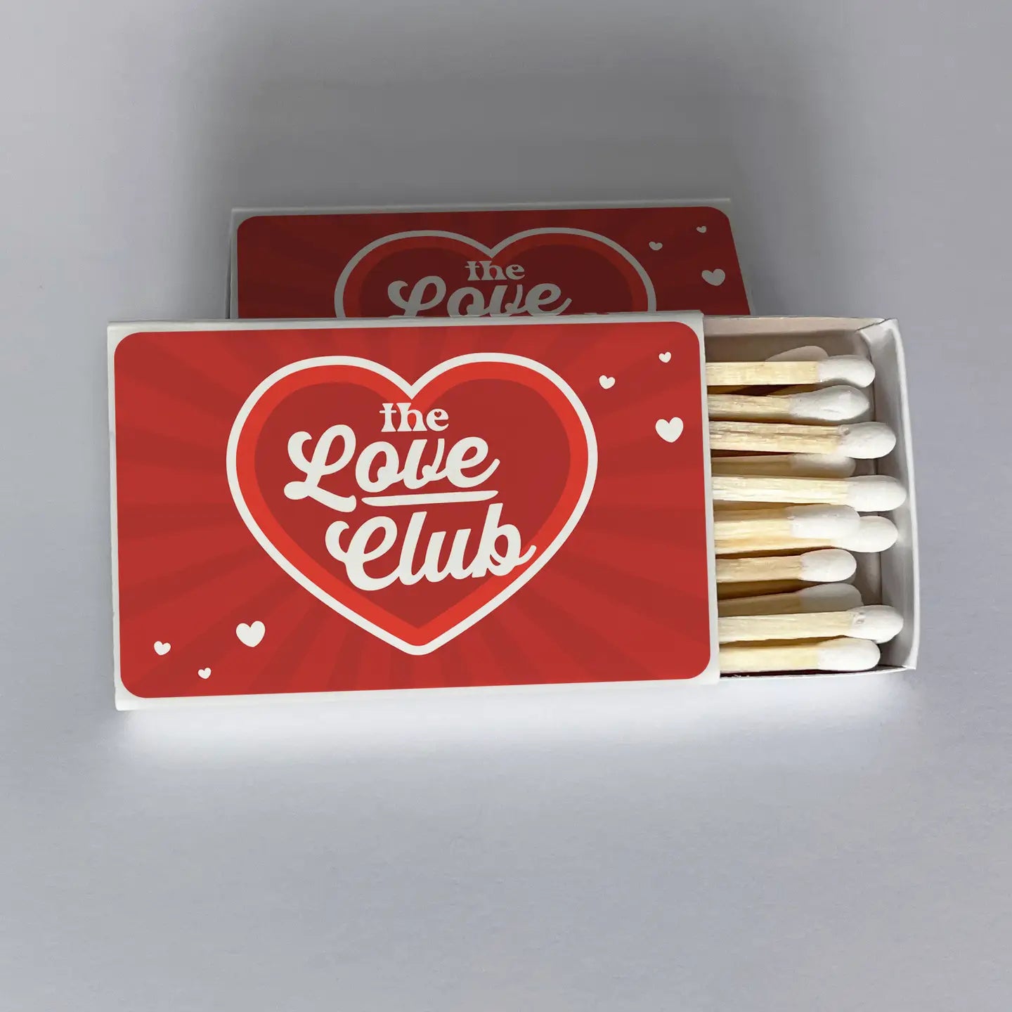 The Love Club Red and Pink Matchbook