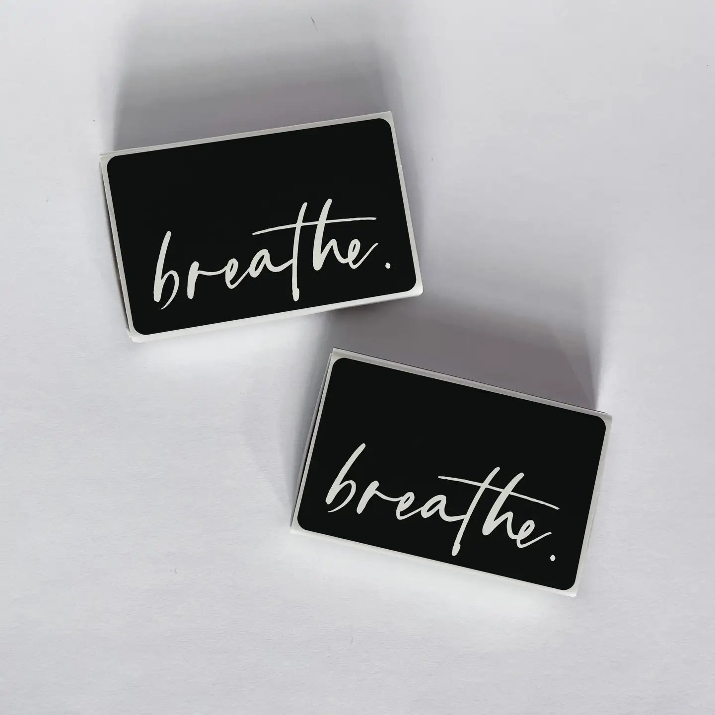 Breathe Script Black Matchbook