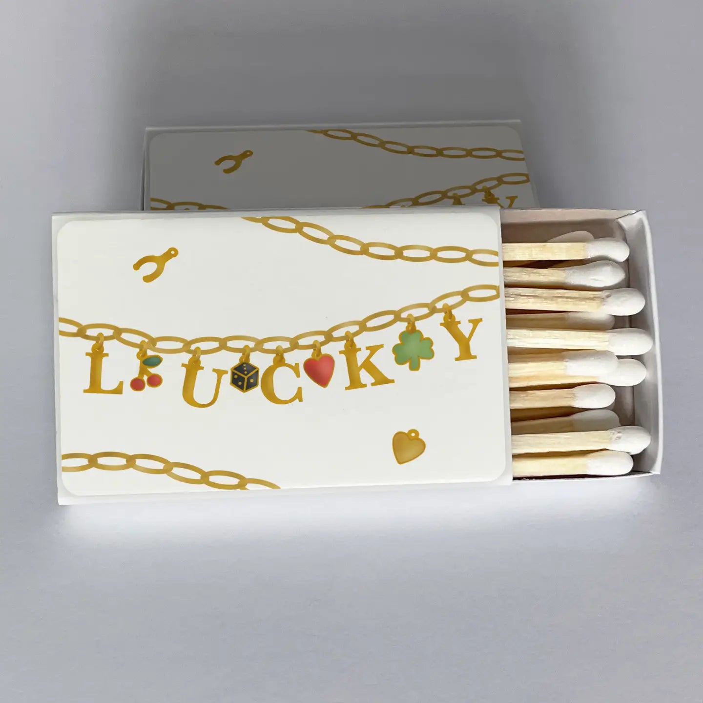 Lucky Charms Gold Charm Bracelet Matchbook