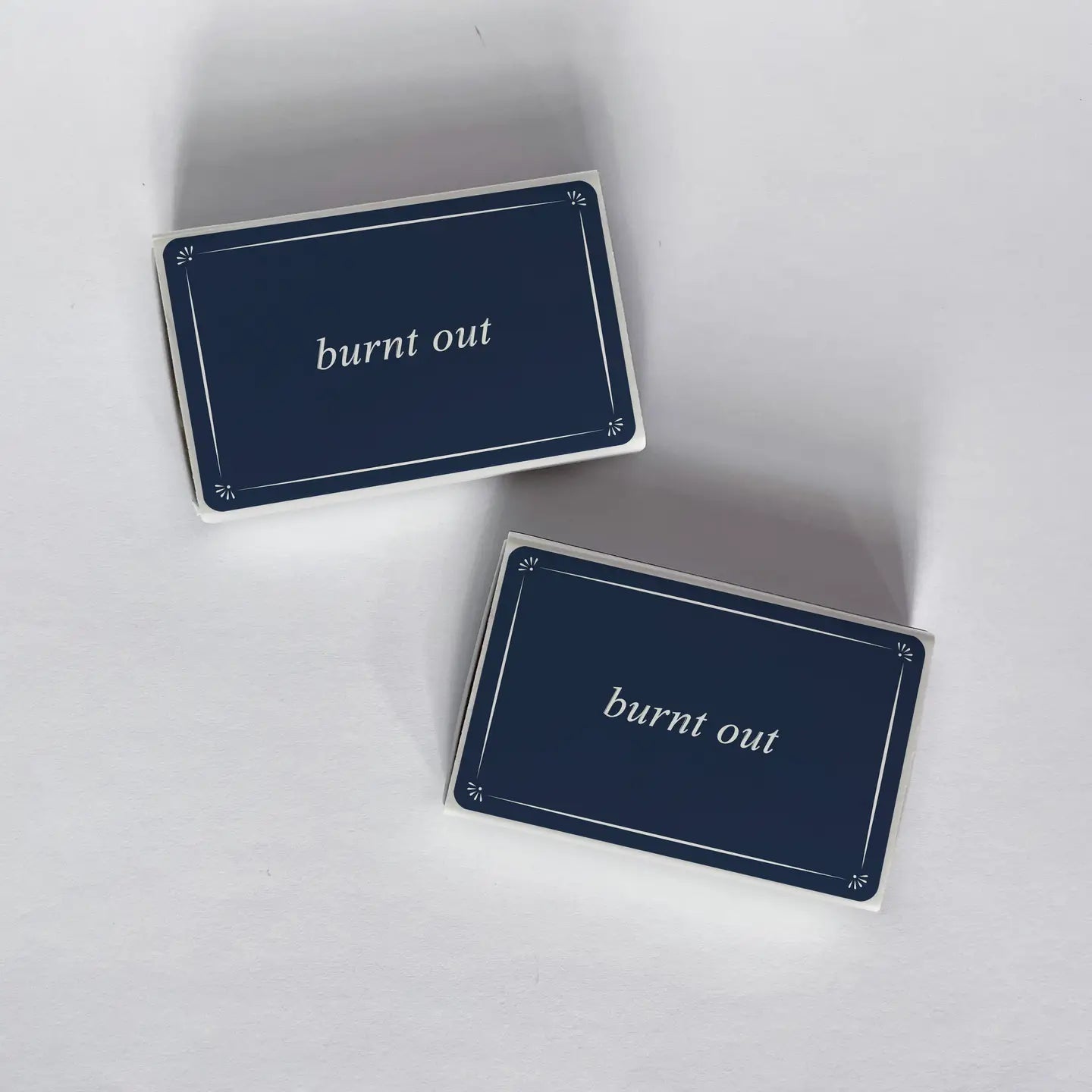 Burnt Out Navy Blue Matchbook