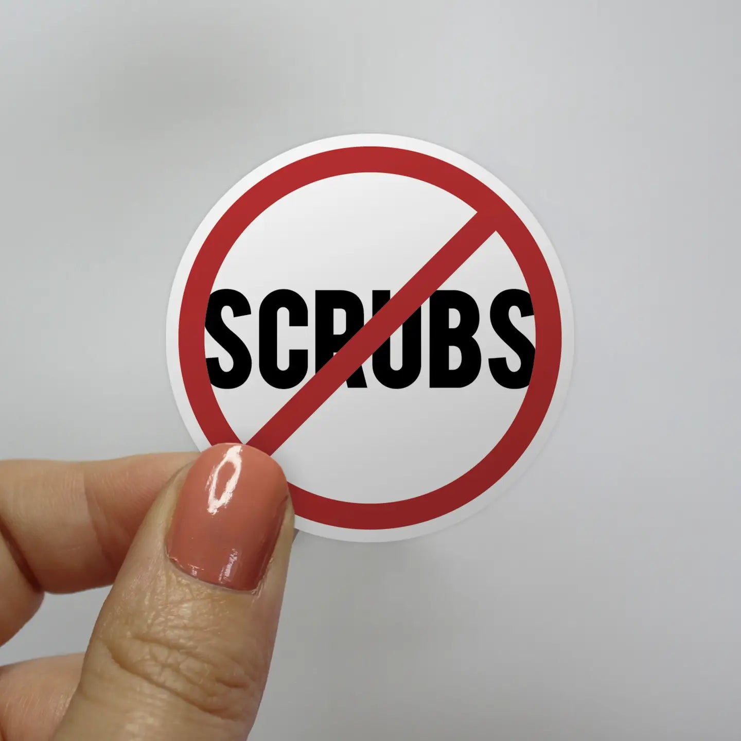 No Scrubs TLC Round Sticker