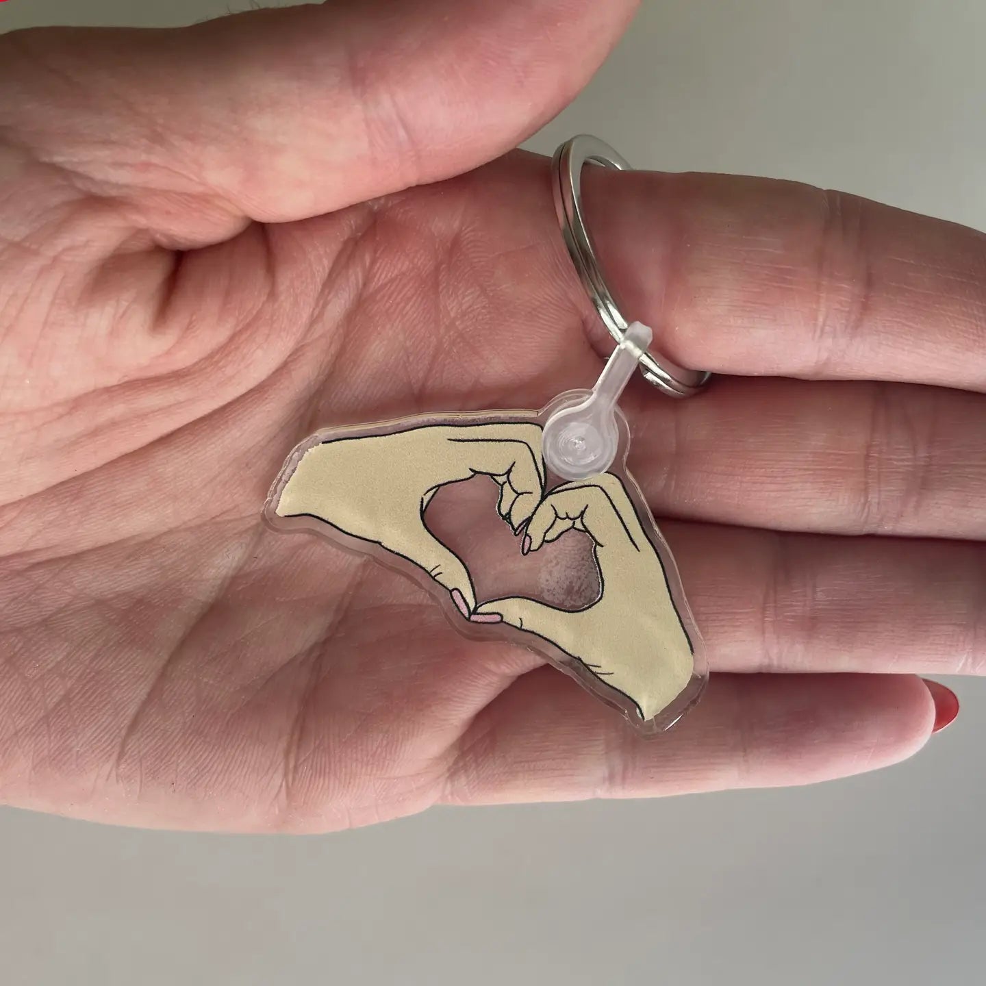 Hand Heart Taylor Swift Acrylic Keychain